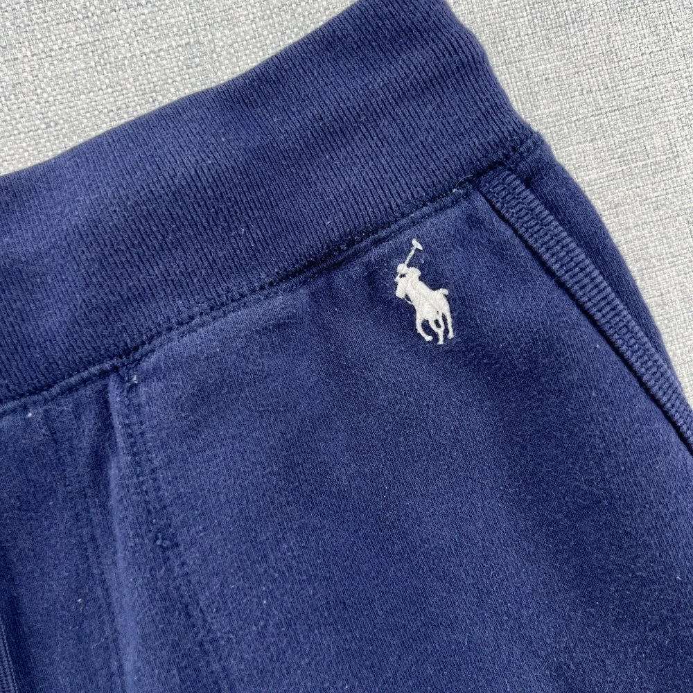 Polo Ralph Lauren Mens Medium Navy Blue Fleece‎ Jogger Sweatpants Pony Lounge